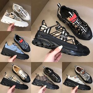 Designer Brand Print Check Cowhide Shoes Sneakers Striped Casual Men Women Vintage Sneaker Platform Trainer Season Suede Striped Shades Flats Trainers Shoe Mens xx