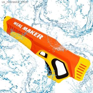 Sand Play Water Fun Summer electric toy water gun induction absorption high-tech outdoor childrens shooting game battle gift Q240408