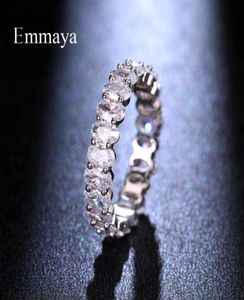 Klusterringar emmaya ankomst ljus lyxig vit färg ring oval form för kvinnlig elegant juvelermode uttalande i bröllop del7631598