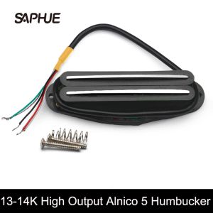Accessories 1314K Alnico 5 Dual Hot Rails Humbucker Pickup Single Coil Sized For ST/SQ Guitar Parts MultiColour