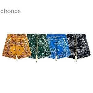 Designer di tendenze maschili e donne Fashion Rhude Micro Etichetta Etnic Achiew Casual Shorts Quick Essick Shorts for Men Women High Street Beach Elastic Capris