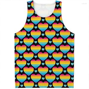 Herren Tanktops Farben Grafik Top 3D gedruckte Fitnessstudio Kleidung Herren Sommer Streetball Basketballweste Schnell trocknend ärmellose T-Shirt Y2K