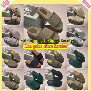 Designer Slipper Womens broderade platta mulplattform broderad högklackad sandalplattform Sliders Skor 2024 Kvinnliga damer par tjocka inomhus 2024