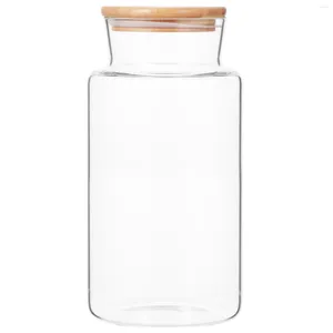 Storage Bottles Sealed Jar Cereal Tea Container Jam Holder Organizer Pudding Containers Lids Tank Glass Food