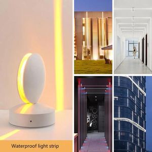 Lampa ścienna 86-265V reflektor 360 stopni regulowany w korytarzu wewnętrznej linia ramy korytarza dekoracyjne oświetlenie el home