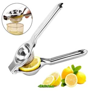 Rostfritt stål Hushåll Frukt Lemon Manual Juicer Citrus Orange Hand Squeezer Press Machine Dåligt köksverktyg 240508