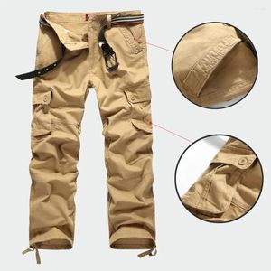メンズパンツ到着綿高品質のメンズミリタリーカーゴマルチポケットズボンカジュアルサイズ30-44