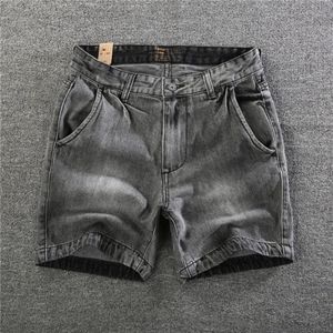 Jeans shorts homens casuais verão bermudas jeans Outwear roupas 240430