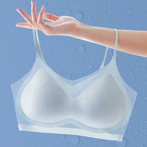 Bras Ultra thin seamless bra suitable for women breathable underwear small breasts sexy lingerie pads push up bras top of sex tube close fitting brasL2405