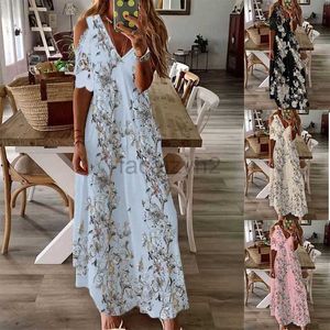 Casual Dresses Designer Dress Women's Summer New Lace Short Sleeve Printed Long Bohemian Dress Plus Size Dresses