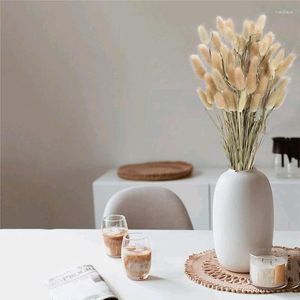 Kwiaty dekoracyjne 60pcs Naturalne suszone pampas ogonowe rośliny trawy bukiet na ślub DIY Centerpieces