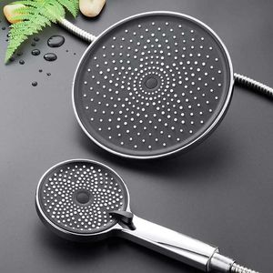 Bathroom Shower Heads Modern Round Shower Head Top High Pressure Rain Bath Spa Rainfall Ceiling Kit Set For Home Bathroom Faucet Accessories