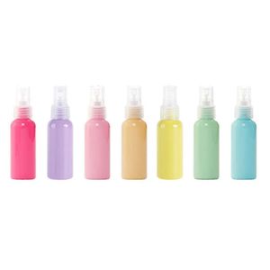 Flaskspray parfymflaskor grossist 50 ml plast lätt att bära förpackningsbehållare färgglada aroon färger s