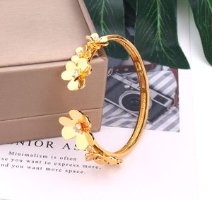 Classic fashion creative clover Bracelet personality casual goldplated women039s luxury designer jewelry8769288