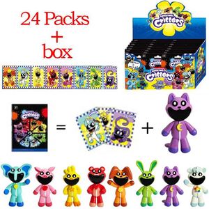 Blind Box 10cm animerat leende Small Animal Character Cartoon Mysterious Box Blind Box Cavai Toy PVC Model Doll Character Childer Childrens Födelsedagspresent T240506