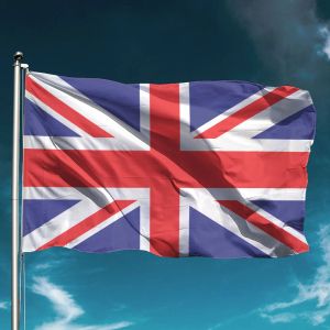 Akcesoria UK Britai Flag National Hold Banner Flying Waterproof Outdoor Decor Ogród dekoracja ściana tło