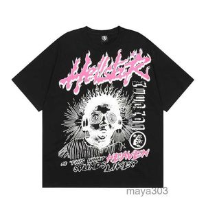 magliette da uomo maglietta camicie camicie uomini magliette da uomo t-shirt rapper corto lavato pesante artigianato a manicotto sciolto top high street retro retro womans tn8e