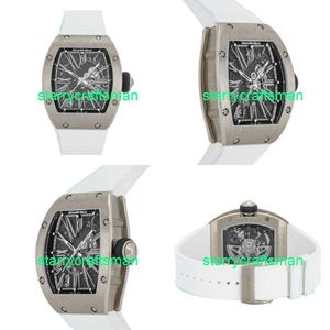 RM Luxury Watches Механические часы Mills RM023 Автоматические 40 -мм белые золоты