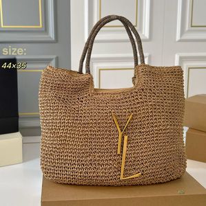 Siatka słomka Hallow Out Grass Duże pojemność torby moda Lato duża torebka hobo plażowa designerka