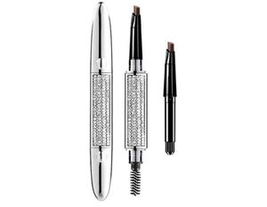 Makeup Brushes Triangle Eyebrow Pencil Shining Diamond Shape Lasting Waterproof Color NonMakeup With Brush Gift Refill Brow6804469