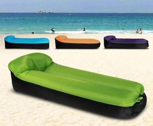 Almofadas ao ar livre cadeira de lounge de praia para adultos saco de dormir dobrável rápido Sofá inflável à prova d'água Bags preguiçosos Air Bed7876111