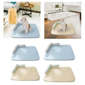 Kattbäddar möbler hund sängmatta filt tvättbar bekväm sommarkylningsmatta för soffa sovrum D240508