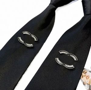 Fi Tie Ties Women Classic Letters Littes Ties Luxury Busin Silk Necktie Party Party و Wedding Ld002 A5DW#