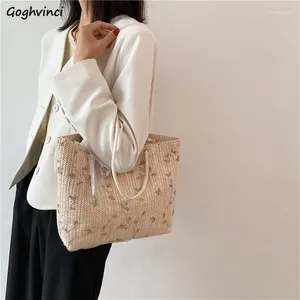 Bolsas de compras Bolsa Mulheres de grande capacidade Mori Girls Holida de férias Doce Floral Harajuku Estudantes de moda casual elegantes mercearias chiques