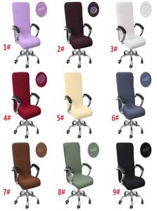 SML Office Chair Cover Universal Size Elastic Waterproof Rotating Chair Cover Modern Stretch Arm Stol SlipCovers3250491