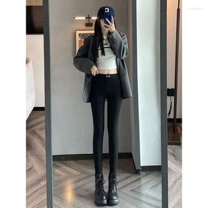 Leggings femminile 2024 Black High Waist for Women Weterwear Spring Autumn and Winter Stretch Pants Veratile Slim Slimt Fit