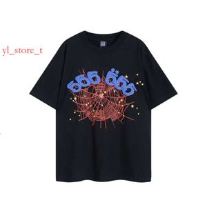 T-shirt designer Trendy SP5de Spide Web 555555 T-shirt a maniche corte stampata per uomini e donne American High Street Mewfles Fashion Short 8967