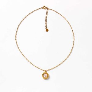 Colar feminino feminino simples colar de pérolas barroca versátil cobre banhado a ouro verdadeira tendência de ouro incrustado em cadeia de colarinho de pérolas