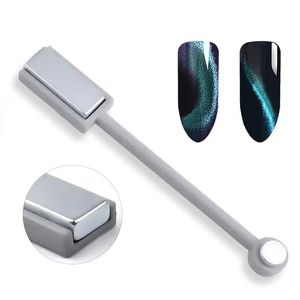 Nail Tool Magnetic Pen for Cat Eye Nail Art Magnet Stick Tool Set Nail Magnet Stick Nail Gel Polish 3D Line Strip
