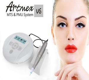 Professional ArtMex V6 Semi Permanent Makeup Tattoo Machine Mts PMU Skin Care System Derma Pen Eyebrow Lip4418941