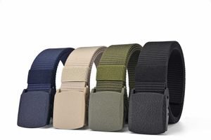 Belts Summer Breathability Quick Release Outdoor Military Belt Soft Real Nylon Sports Accessories Men And Women Automatic Buckle Belt Y240507