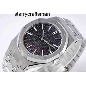 デザイナーウォッチaps r0yal 0ak wristwatches最高品質の男性ウォッチ41mm自動機械式明るい時計透明カバーフルステンレス鋼ストラップ