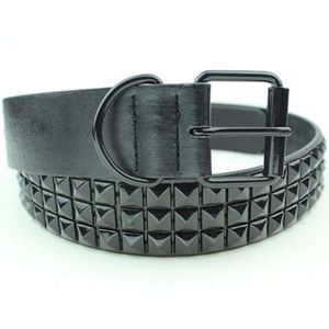 Black Fashion Rhinestone Rivet Belt Men&Women's Studded Belt Punk With Pin Buckle Free Shipping Y200807 265T