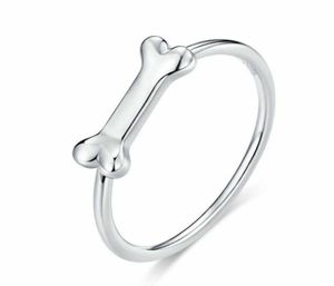 Unique European Women Girls 925 Sterling Silber Niedliche Knochenfinger Ringe Größe 68 für Weihnachtsgeschenke14764815442742