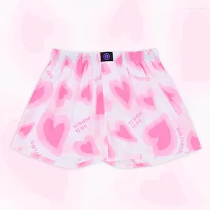 Underpants reines Baumwollhöschen Schöne rosa Liebe für Männer und Frauen Muster bequeme atmungsaktive Shorts Home Freizeit