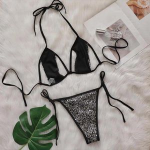 Kadın Mayo Seksi Bikini Glitter Sequin Mayo Kadınlar Push Up Set Brezilyalı Mayo Takım Yaz İki Parçası Kendi Kendi Plaj Giyim Yüzmek