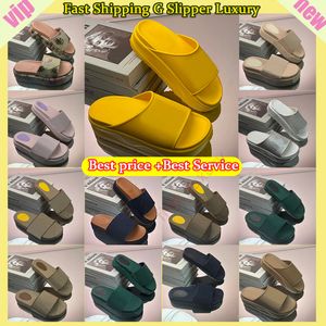 Designer Slipper Fashion Sandals Platform Slippers broderade duk Flat Mules broderade linne Hög häl Sandalplattform Svisflygplan Skor 35-45