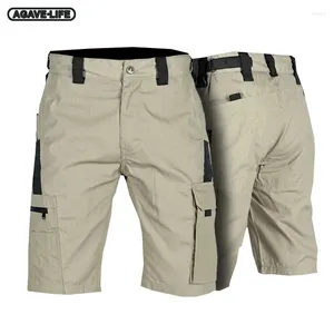 Men's Shorts Summer Quick Dry Men Short Pants Lightweight Multi-Pocket Tooling Tactical Breathable Male Casual Trousers