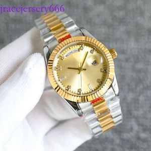 Mens 36mm Mechanical Automatic Movement Stainless Steel Watches Needle Life Waterproof Ladies Fashions Wristwatch Gift