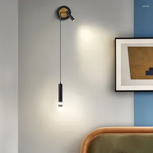 Lampa ścienna Nordic LED 5W 3 W Lightces Lights żyrandole i światło reflektorów Wystrój domu do salonu sypialnia el pokoje
