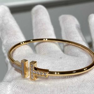 Bracciale femminile di alta qualità cristallino Bracciale alto Bracciale bianco con Tiffaniy comune