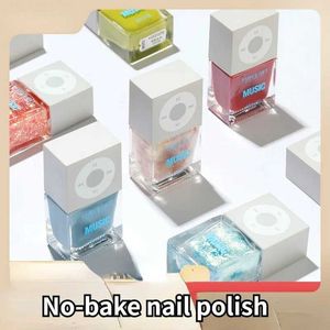 Nail Gel No-bake Polish Cross Long Lasting Quick Drying Do Not Peel Nails Nude Glitter 40 Colors Hurt Hands Q240507