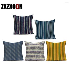 Pillow 3d Decorative Throw Pillows Case Simple Geometric Stripe Sofa Seat Cover For Living Room Decoration Pillowcase