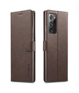 Per Samsung Galaxy Note 20 Ultra Lcimeeke Custova a flip orizzontale Custodia in pelle a flip orizzontale con slot con carta del supporto Wallet8251315