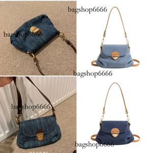 Messenger Blue Bags For Mens Womens Hasp Letter Crossbody Cowboy Shoulder Bag Handbags Removable Purses Totes Original Edition