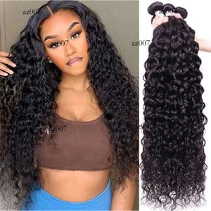 12A Acqua brasiliana Estensioni umane vergine davvero non elaborate Remy Deep Wave Curly Bundles Long Wholesale Wefts Hair Products Original Edition Original Edition